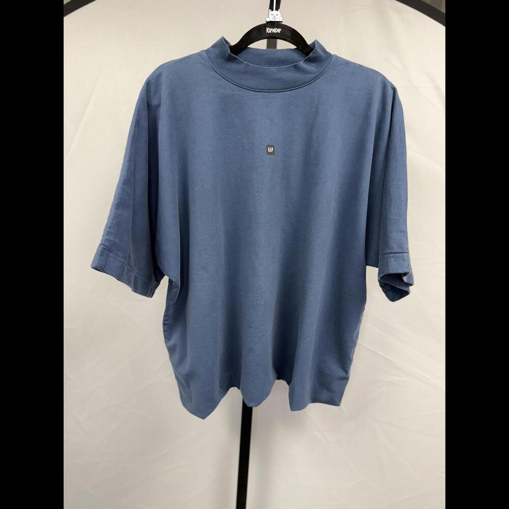 GAP x Kanye West 3/4 SLEEVE CROPPED BLUE SHIRT NEW XS